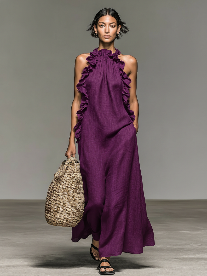 Vestido largo Gladys™ con bolsillos