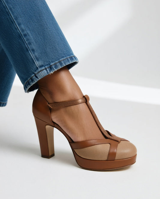 ZAPATOS DE TACÓN CON ESTILO RETRO