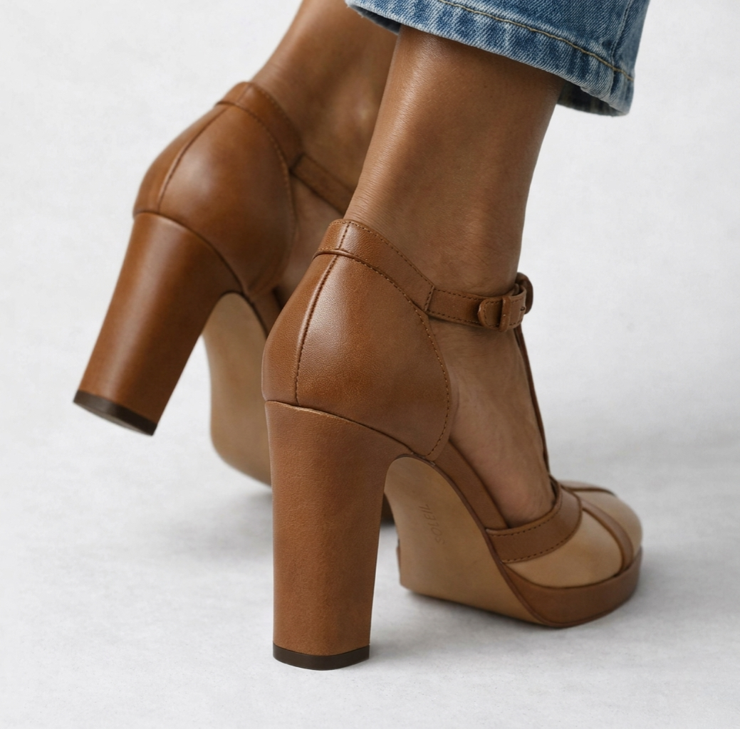 ZAPATOS DE TACÓN CON ESTILO RETRO