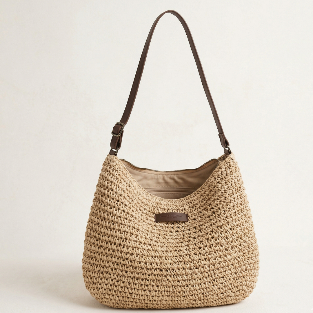 Cinzia | Bolso trenzado elegante - Arena