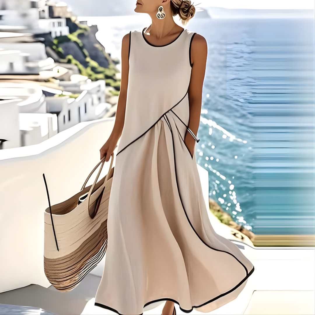Vestido de verano a rayas