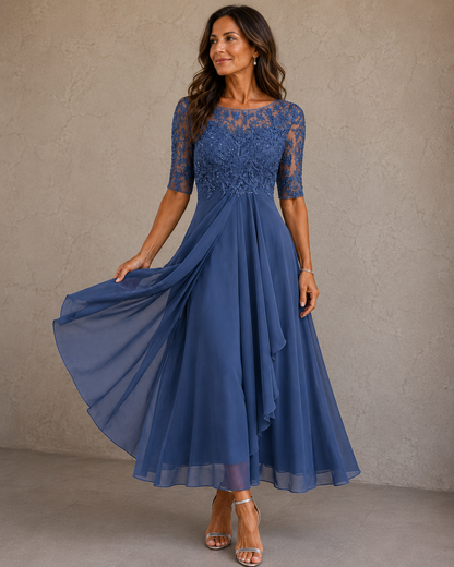 Abella™ | Vestido de encaje y gasa