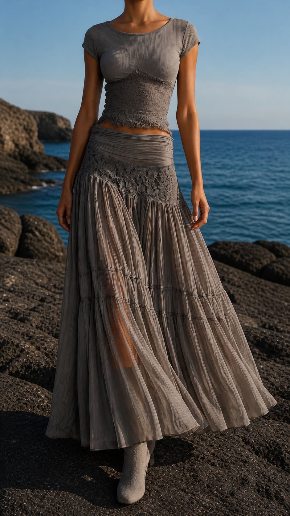 Conjunto JULIETTE: top y falda