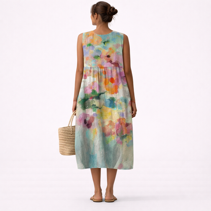 Carla™ | Vestido Midi Multicolor Elegante