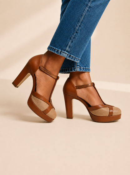 ZAPATOS DE TACÓN CON ESTILO RETRO