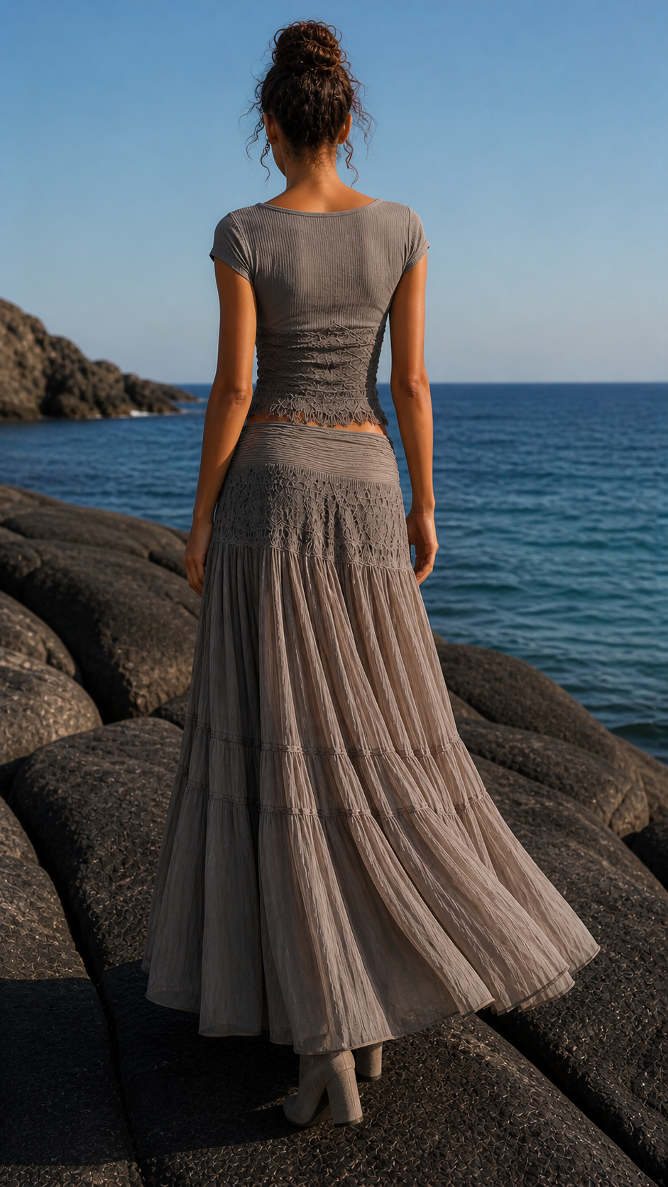 Conjunto JULIETTE: top y falda