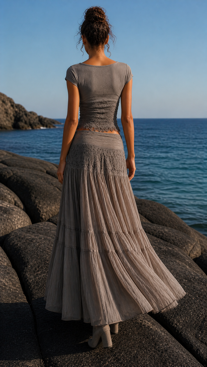 Conjunto JULIETTE: top y falda