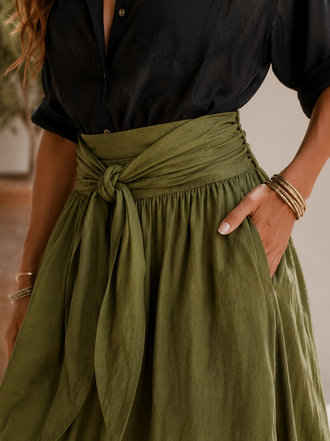 Conjunto PALERMO: falda y camisa