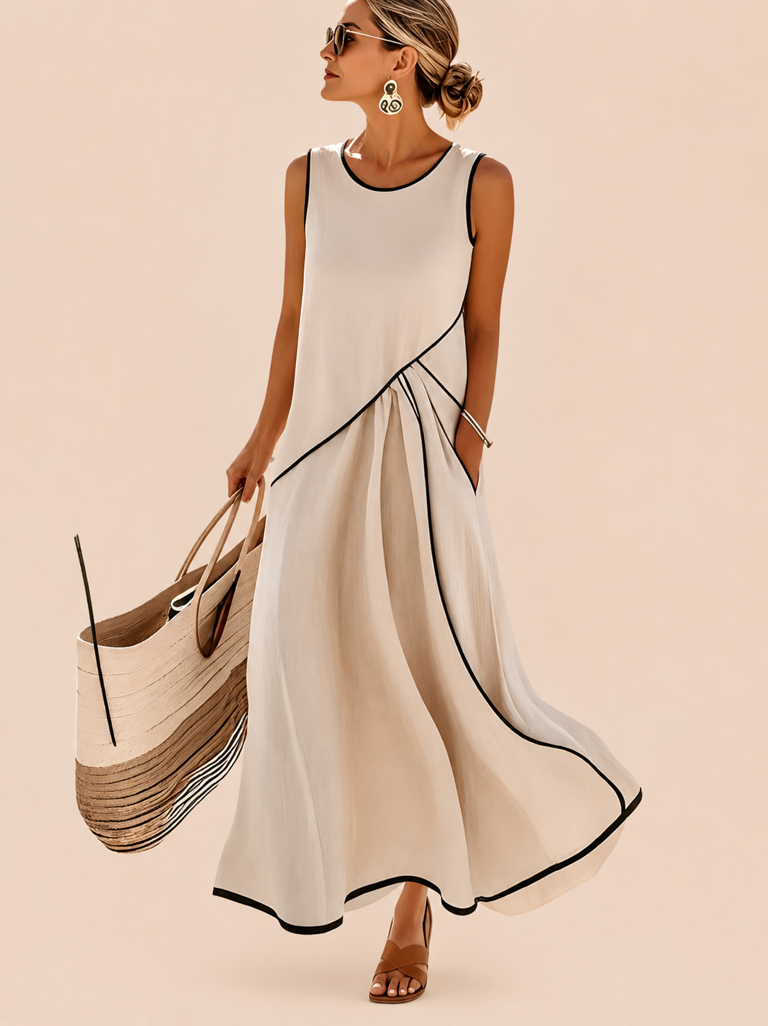 Vestido de verano a rayas