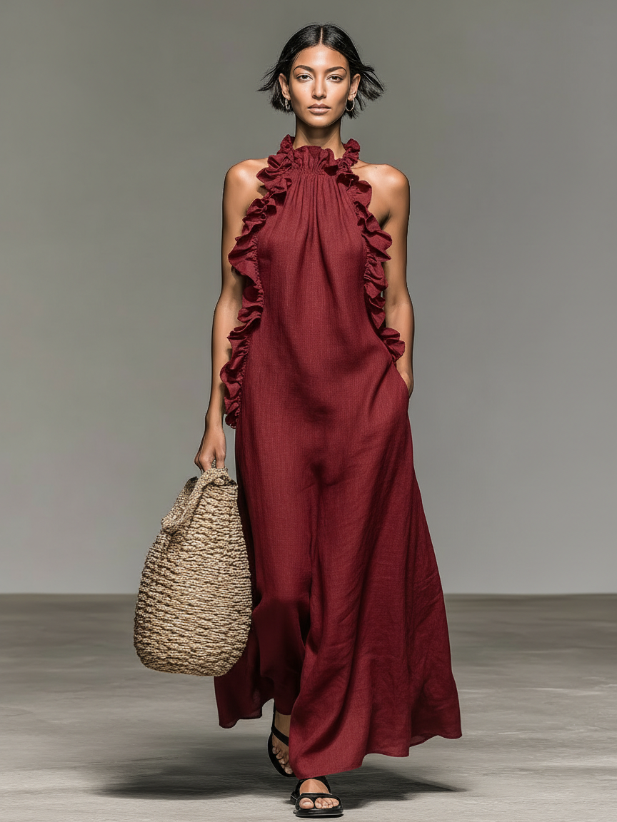 Vestido largo Gladys™ con bolsillos