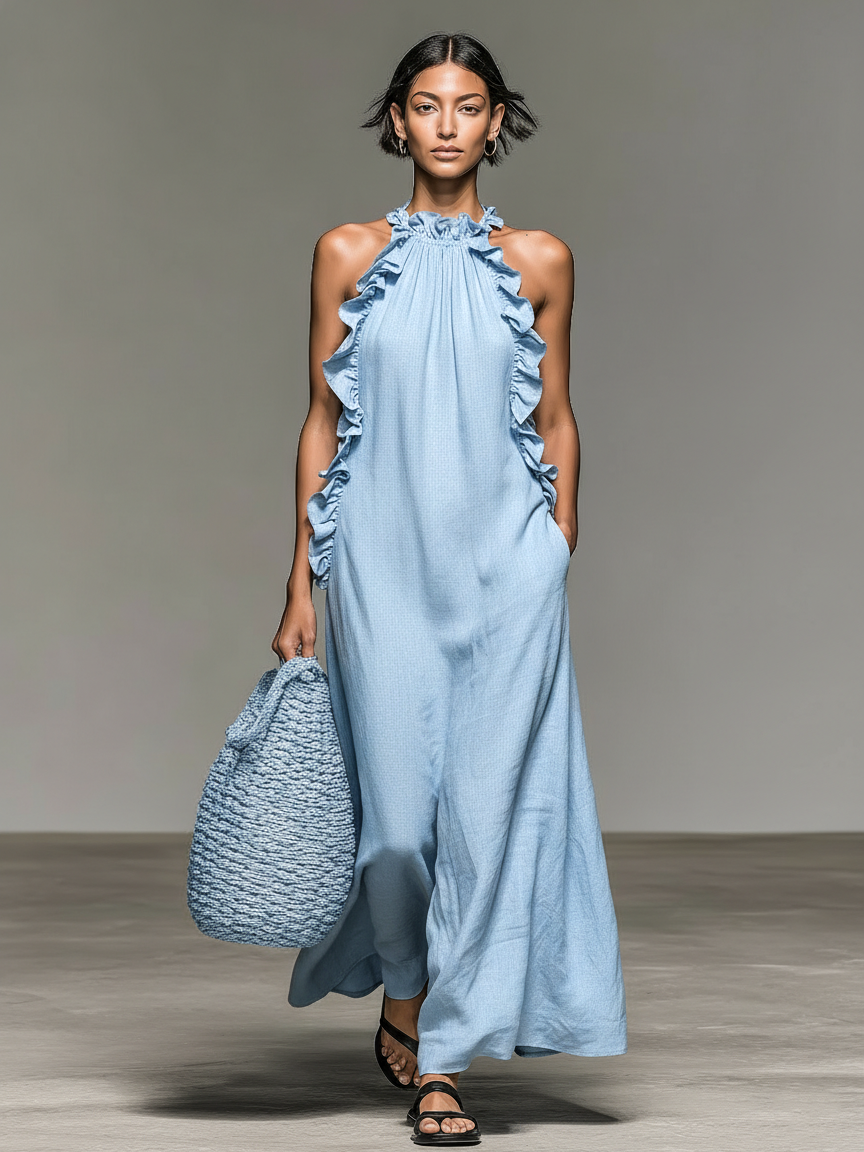 Vestido largo Gladys™ con bolsillos