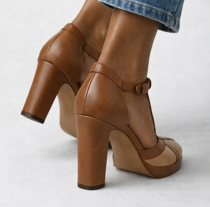 ZAPATOS DE TACÓN CON ESTILO RETRO