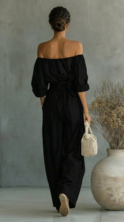 Conjunto exclusivo con efecto de tela para un verano con estilo