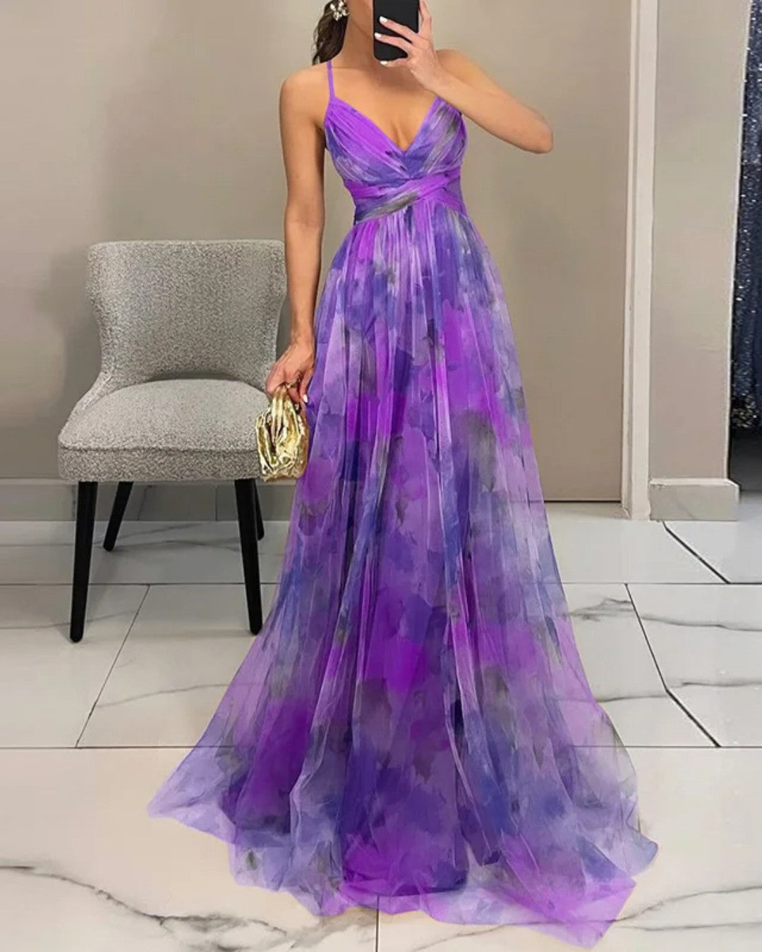 Giselle™ - Vestido largo floral con un encanto irresistible
