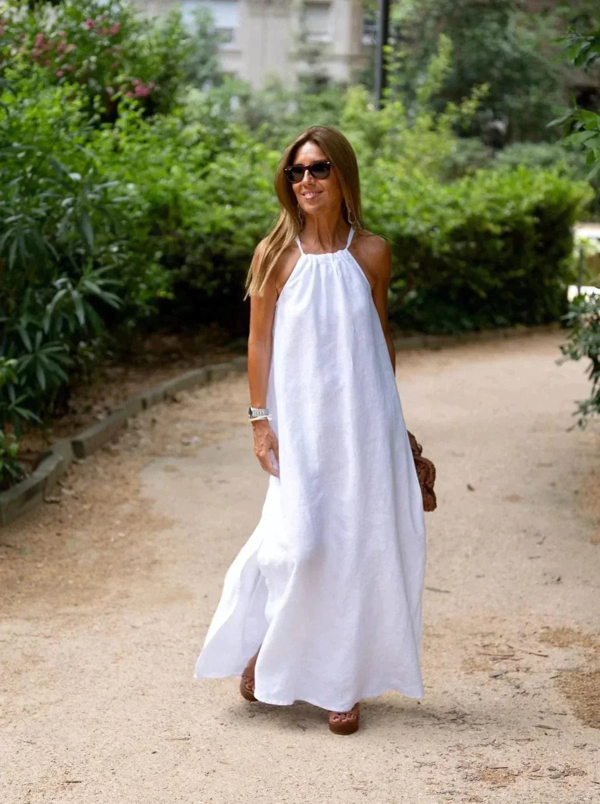 Vestido Córcega - Lino y algodón