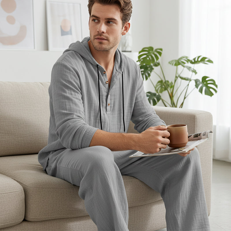Conjunto Lino Premium Verano con Capucha | Cómodo y Elegante