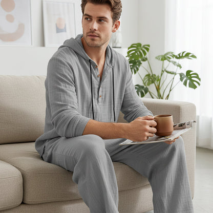 Conjunto Lino Premium Verano con Capucha | Cómodo y Elegante